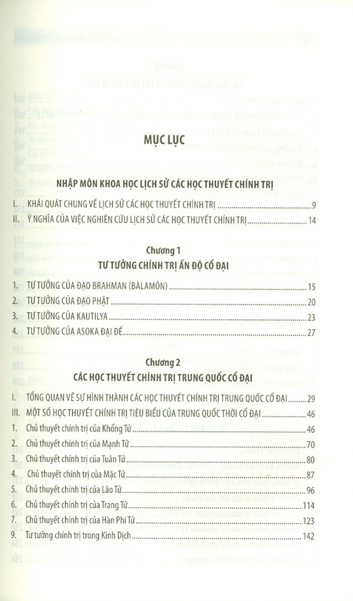 Lịch Sử Các Học Thuyết Chính Trị