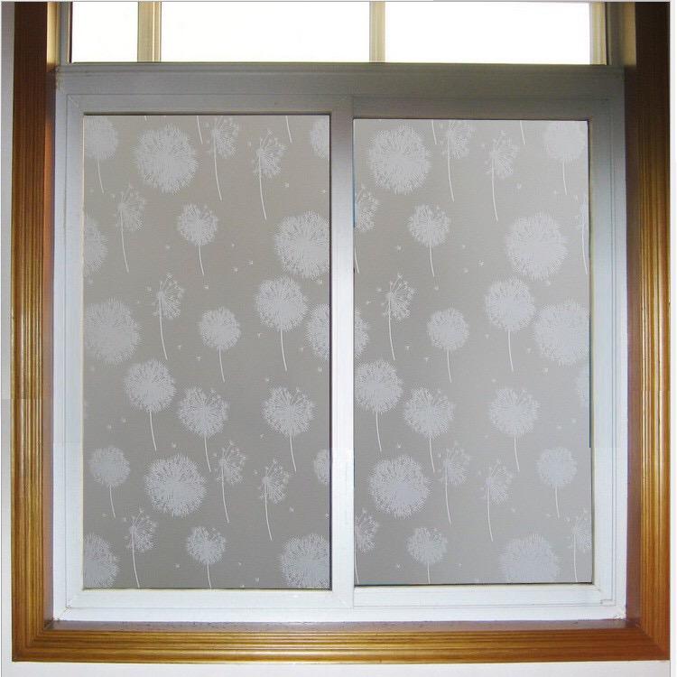 5 mét decal dán kính mờ khổ 60cm có sẵn keo - bồ công anh trắng pk306