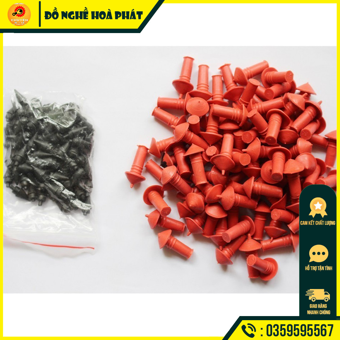 Đạn vá xe không săm ( vá nấm) đầu to , đầu bé ( gói khoảng 80 - 100 cái )