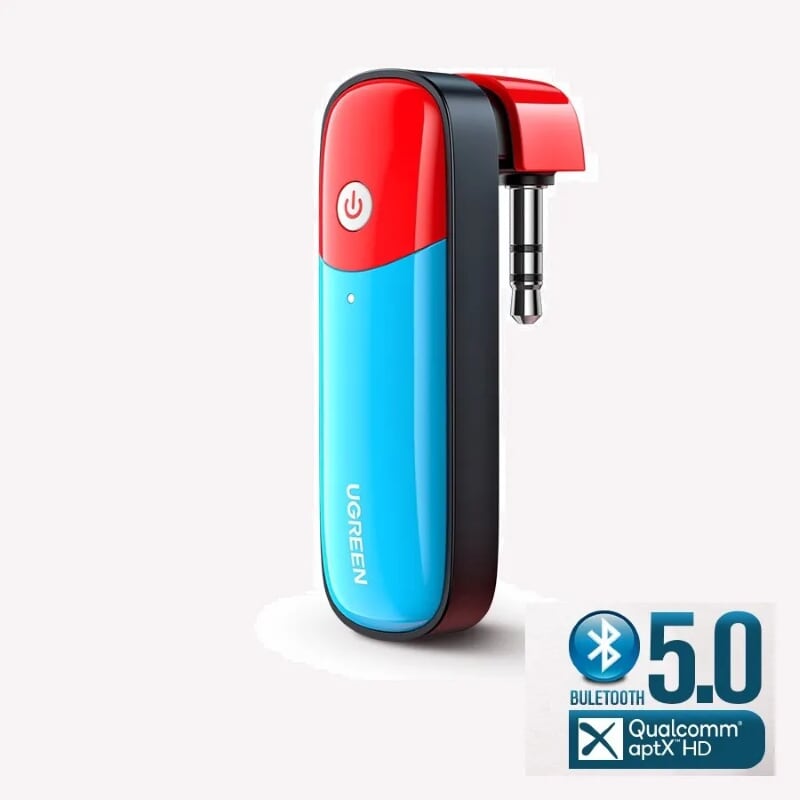 Ugreen 80188 bluetooth 5.0 bộ phát bt jack 3.5mm audio hỗ trợ chuẩn aptx low latency cho nintendo switch - lite. ps4. pc 80188