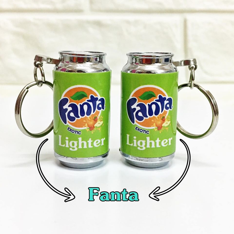 BẬT LỬA - MÓC KHÓA HÌNH LON FANTA- (XÀI GAS)