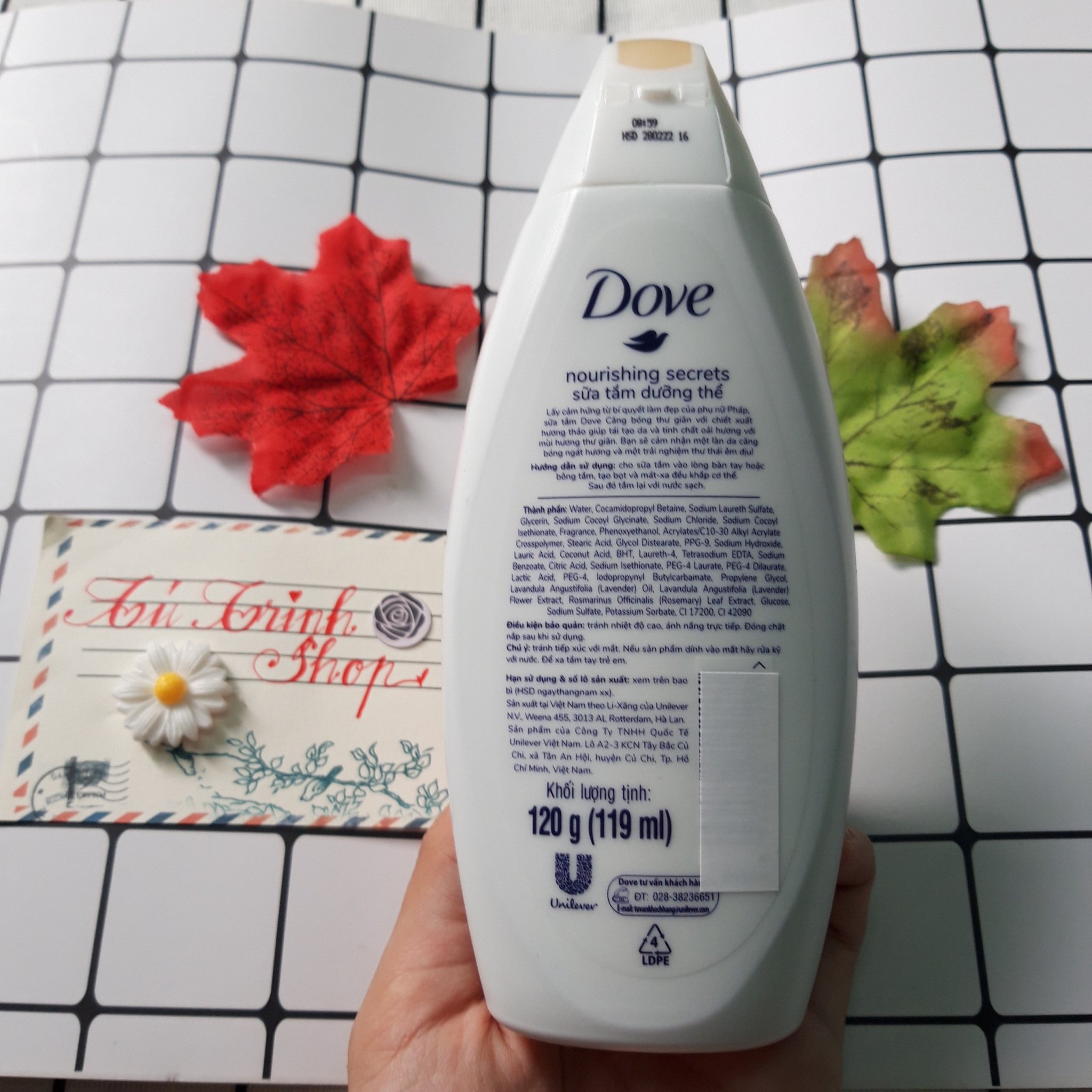 Sữa Tắm Dưỡng Thể Dove 120ml