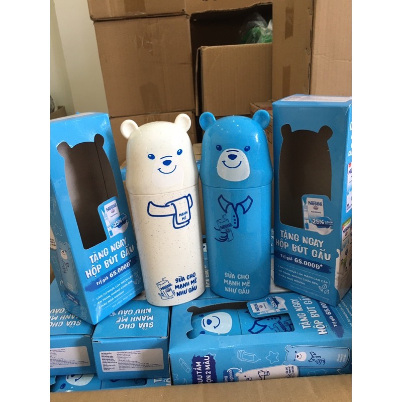 [HCM]Combo 2 hộp bút Gấu làm từ nha lúa mạch.(Hàng khuyến mãi từ Nestle)