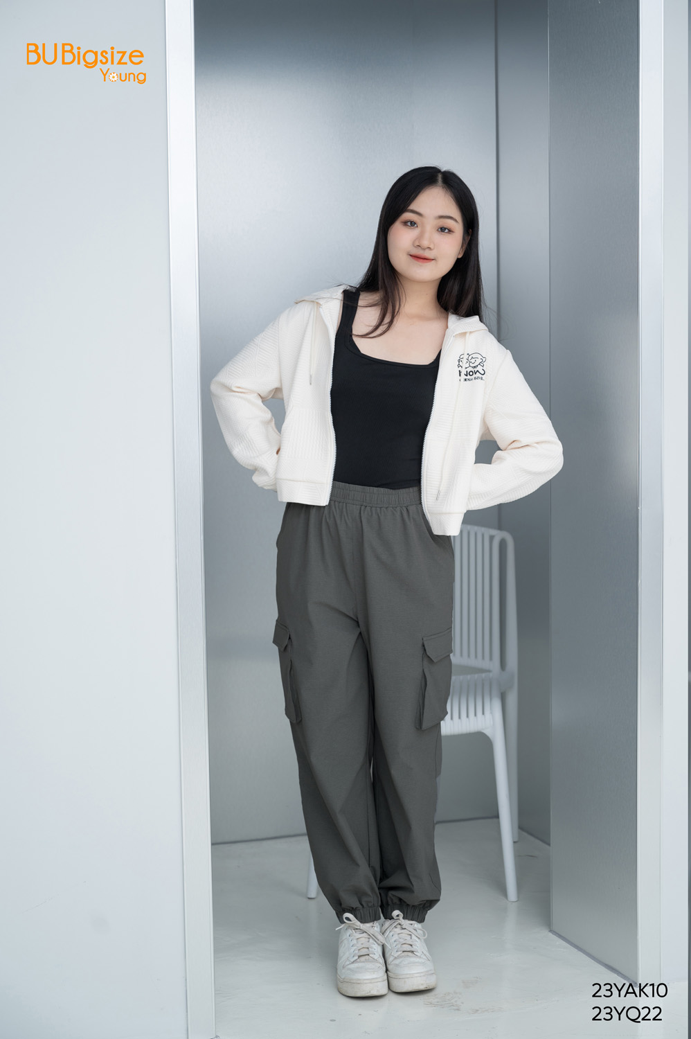 Áo ba lỗ dáng dài BIGSIZE (55kg đến 95kg) - 23YAD05 - [BU Bigsize Young]