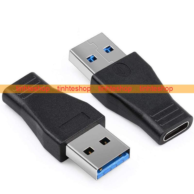 Đầu jack chuyển USB 3.0 dương ra USB type C âm - Đầu đổi jack cắm USB-C cái sang USB 3.0 đực