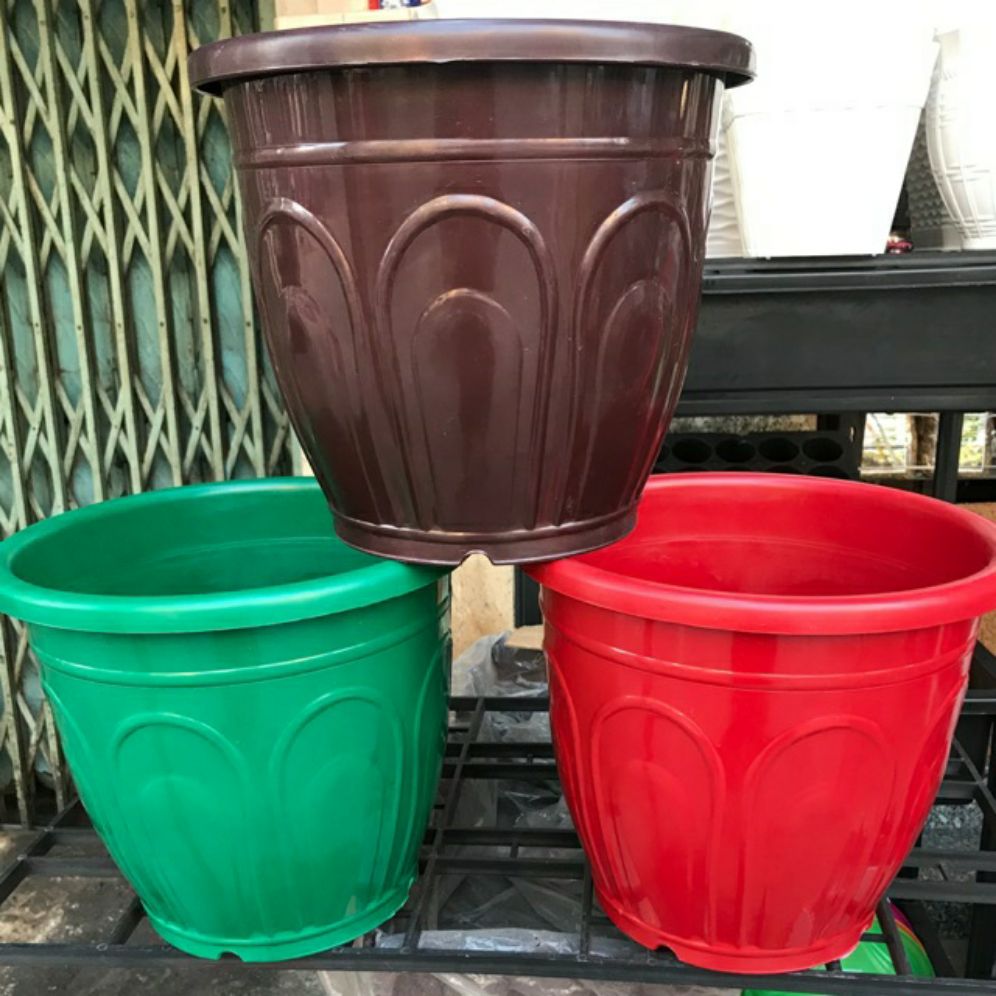 chậu nhựa tròn cao 30x26cm