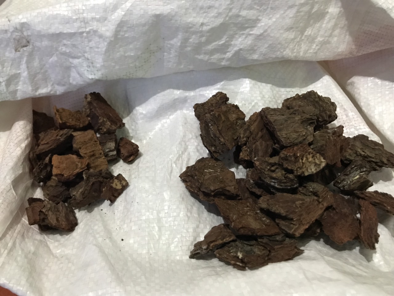 Vỏ thông trồng lan các loại kích cỡ trọng lượng 2kg