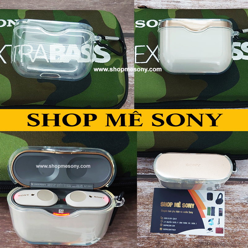 Case ốp trong suốt Sony WF 1000XM3 (kèm móc khóa)