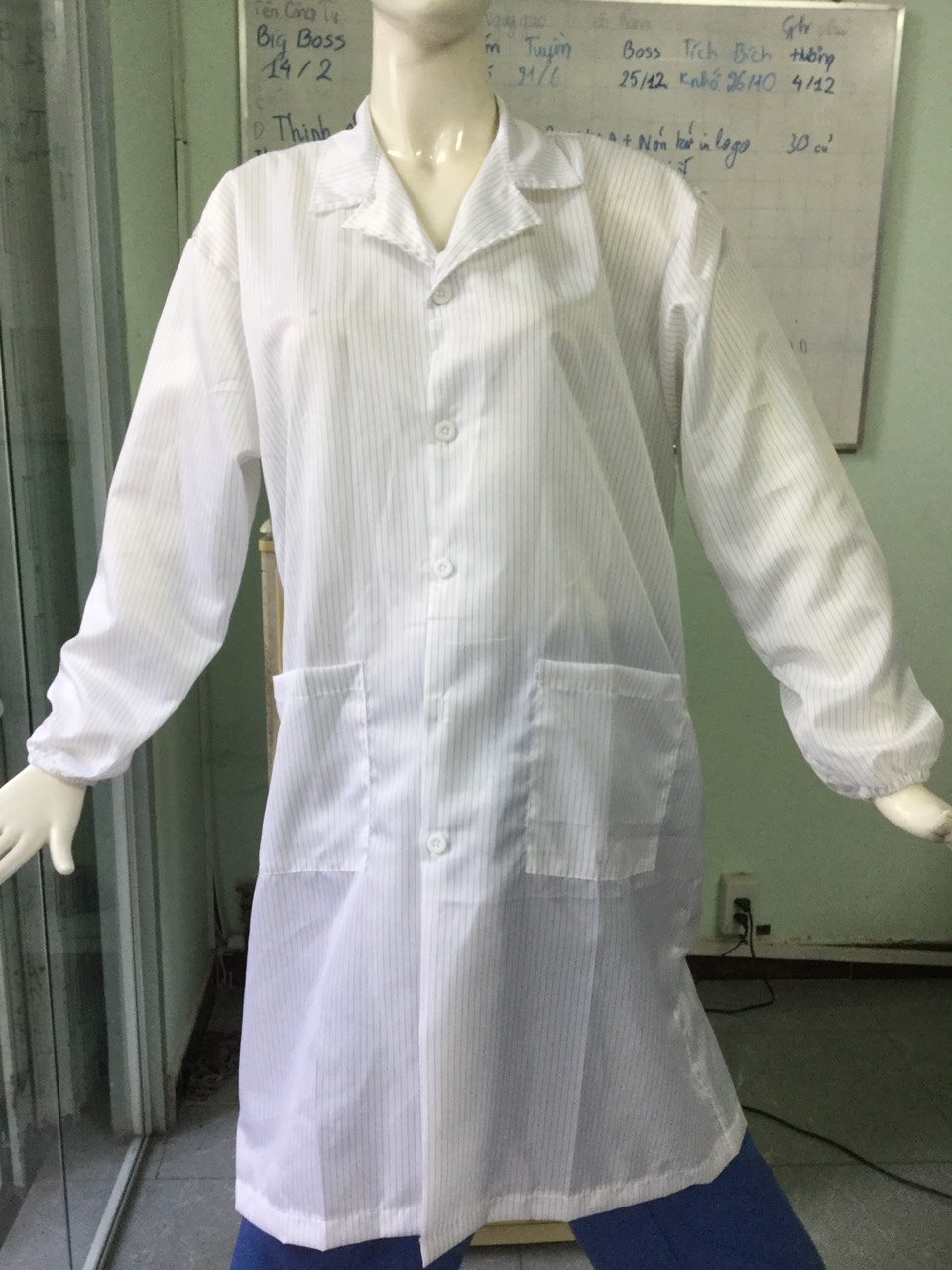 [HCM]Áo Blouse phòng sạch chống tĩnh điện tay dài