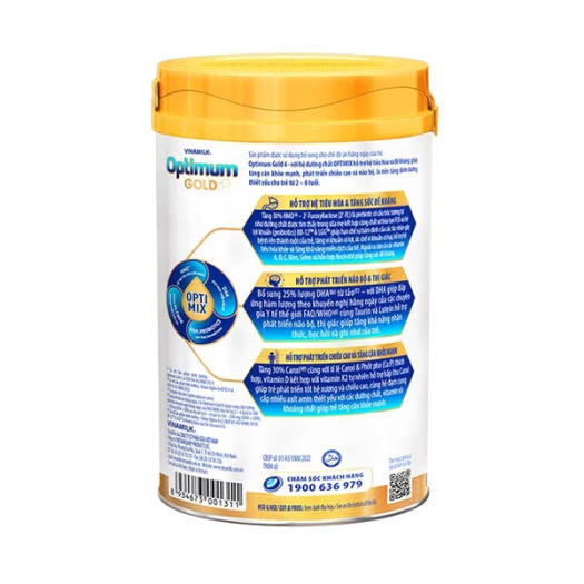 Sữa Optimum Gold 4 optimix HMO 850g (trẻ từ 2 – 6 tuổi)