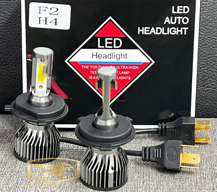 Đèn pha led C6 2 tim Led chân H4 dành cho xe máy,moto (1 cặp)