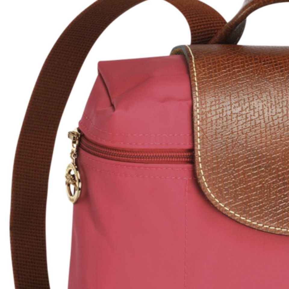 Balo Longchamp Le Pliage Backpack in Fig Màu hồng (hàng auth)