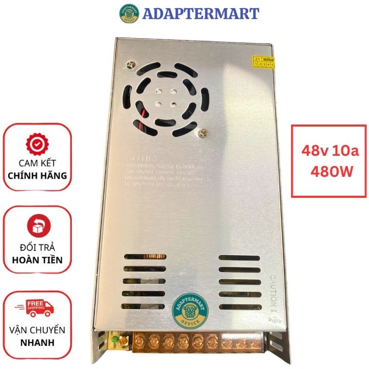 Nguồn tổ ong 48v 10a có quạt tản nhiệt