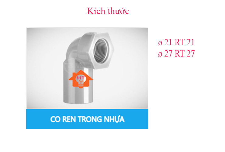 Co 90, co pvc 90 độ pvc bình minh 21, 27 ren trong, 27 ren trong 21 pvc đạt hòa, co 90 độ nối ống ren trong 21, 27 pvc bình minh