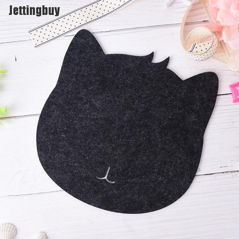 Jettingbuy Miếng Lót Chuột Chống Bụi Hình Mèo Miếng Lót Chuột Cho Máy Tính Máy Tính Xách Tay Màu Hồng