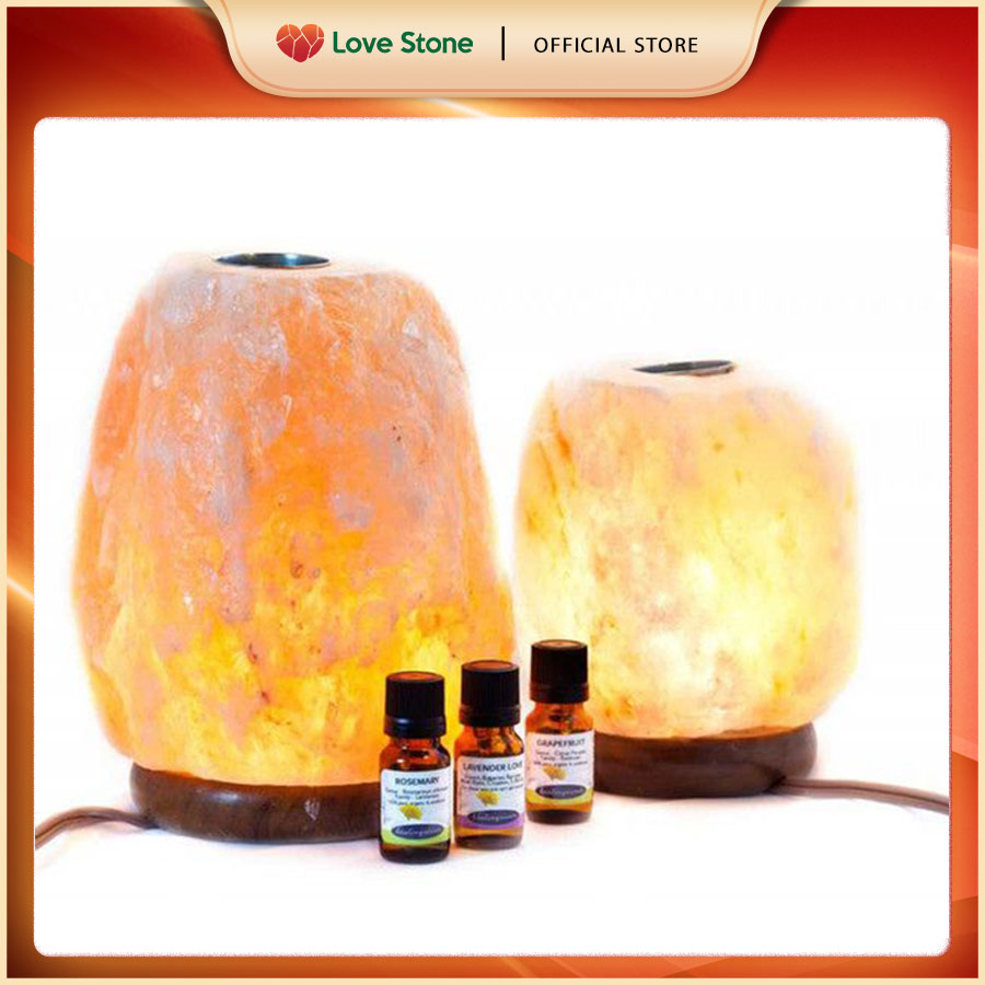 Đèn Đá Muối Xông Tinh Dầu Love Stone