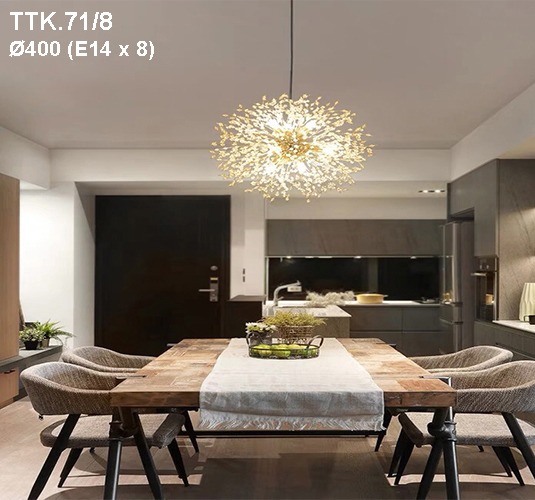 [Trả góp 0%] Đèn thả hiện đại hoa bồ công anh TTK.71/8
