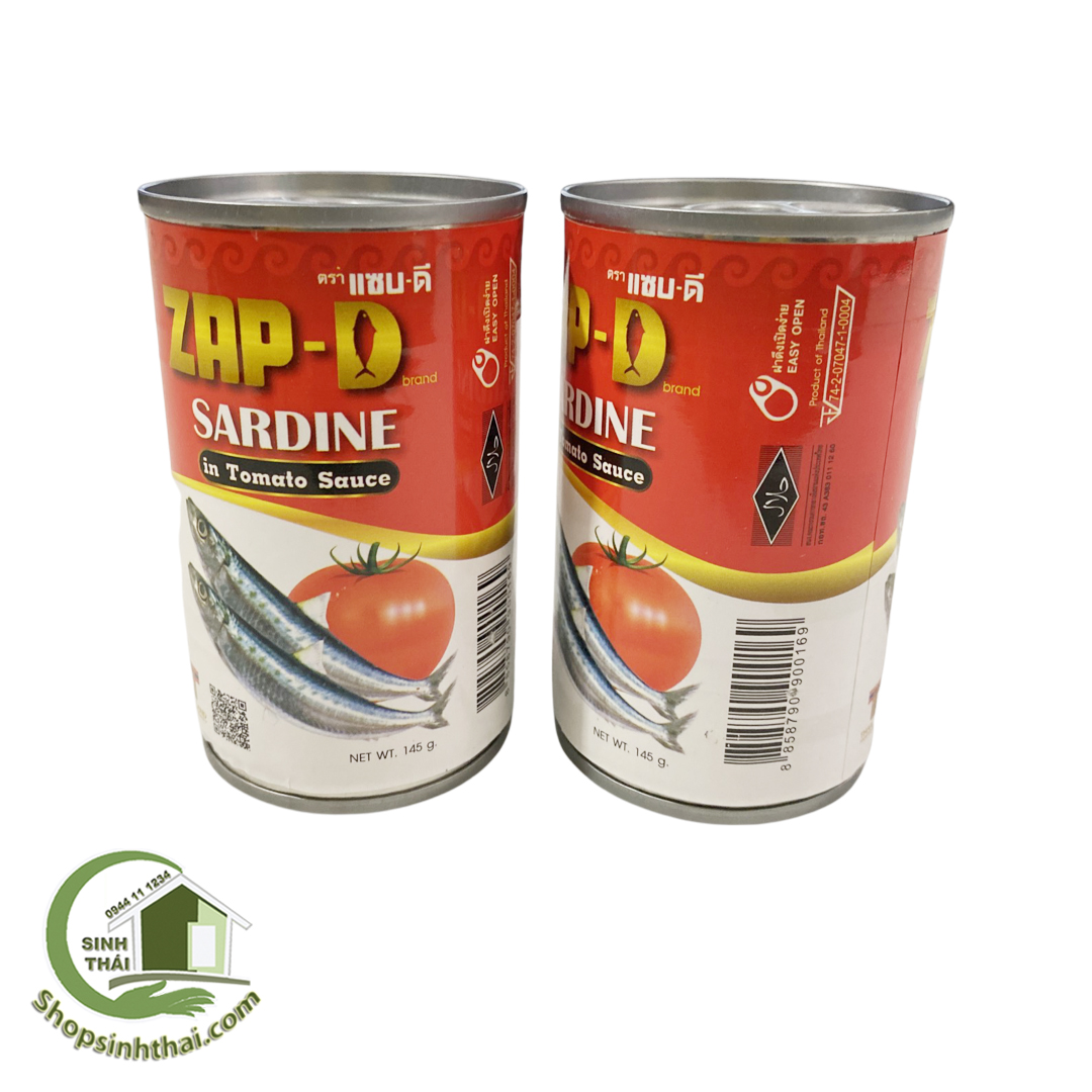Cá Mòi Zap - D Sardine ( Cá Hộp ) Thái Lan 145g