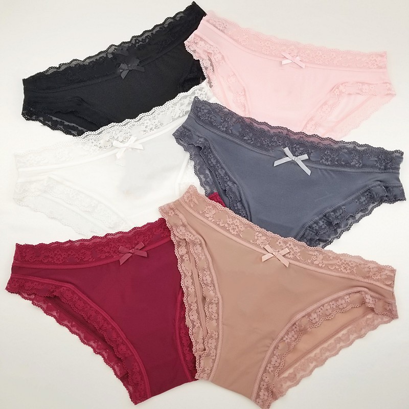Combo 5 quần lót su Vic viền ren mềm đẹp