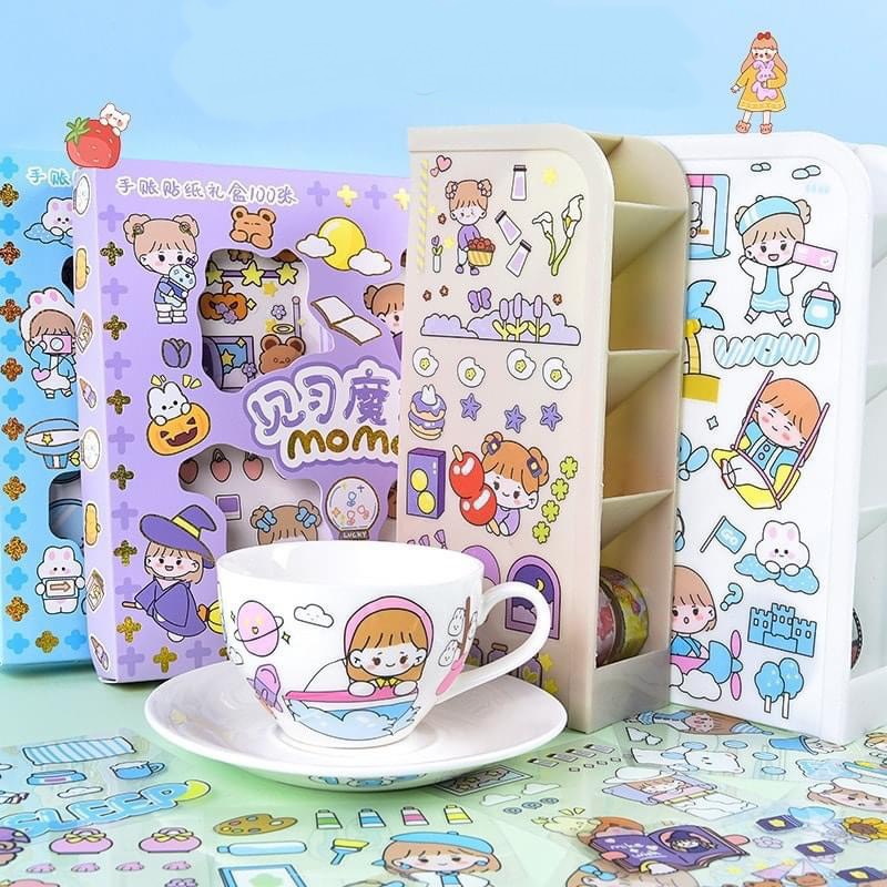 Hộp Sticker 100 Tấm