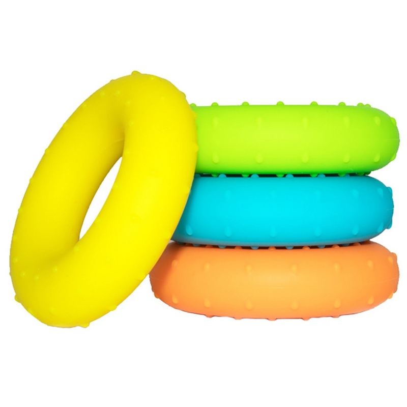 4Pcs Hand Grip Ring Silicone Athlete Fitness Hand Exerciser 20-50LB Grips Muscle Strength Sport Wrist Training Equipment giá rẻ