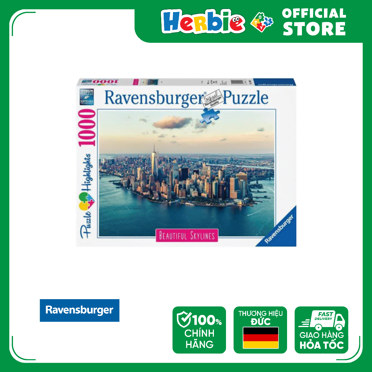 Đồ chơi xếp hình 1000 mảnh ravensburger new york jigsaw puzzle 140862