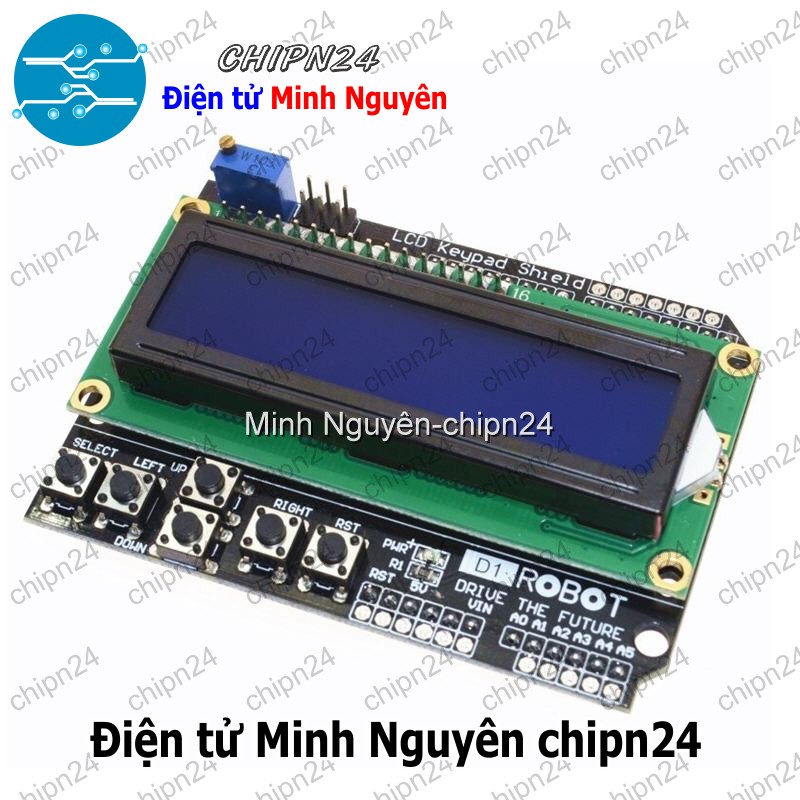 [1 cái] (N12) LCD 1602 Keypad Shield For Arduino - HH001003