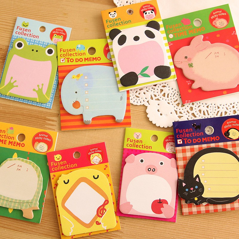 3 Giấy note sticky dễ thương 7,5x5cm giá 2k
