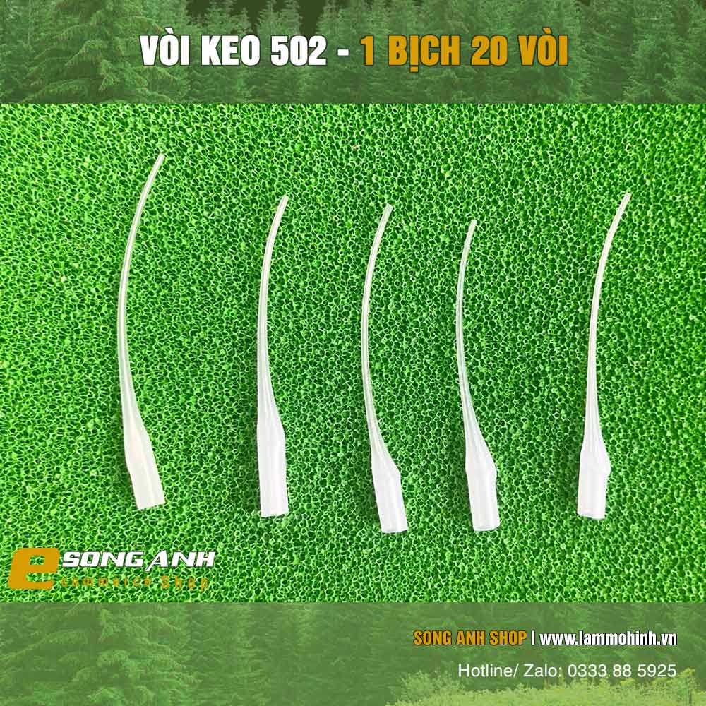 Vòi keo 502 ( 1 bịch 20 vòi )