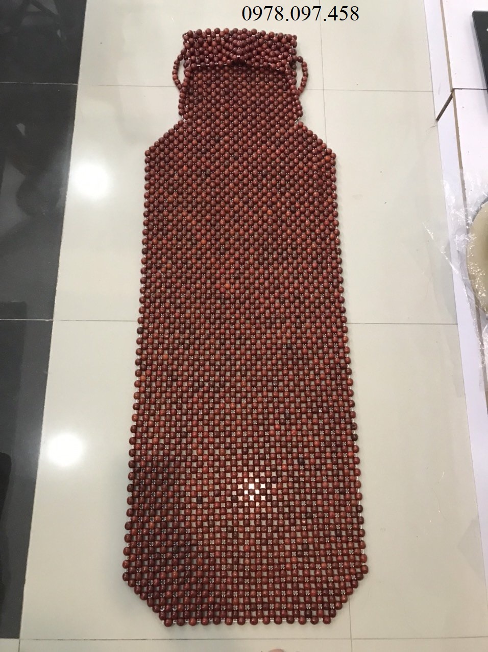 Đệm ghế ô tô hạt gỗ nhãn
