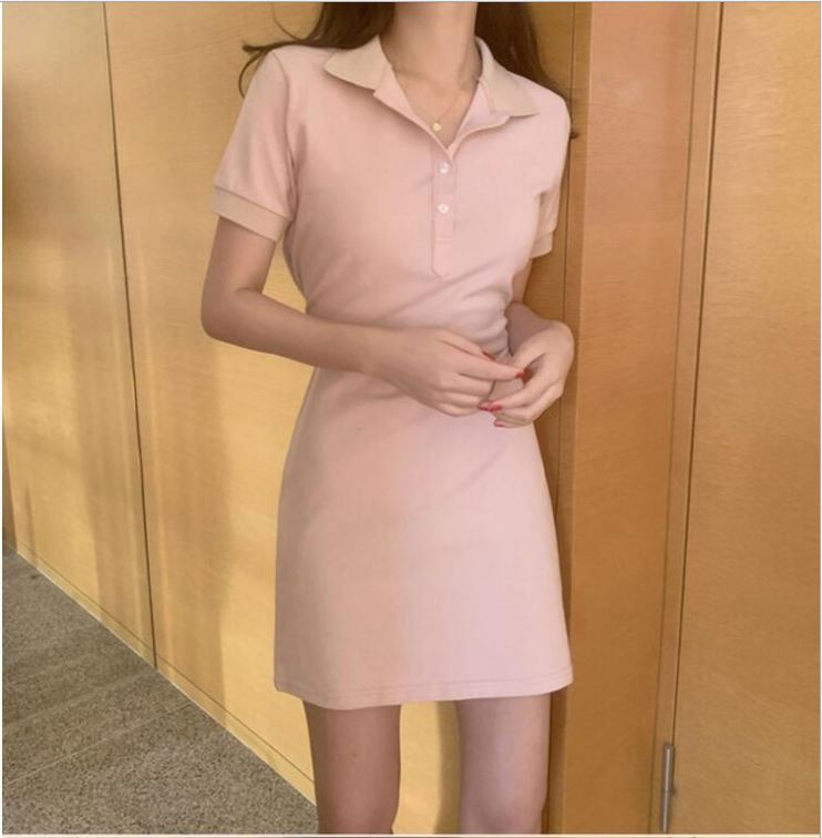 Đầm polo cổ áo sơ mi
