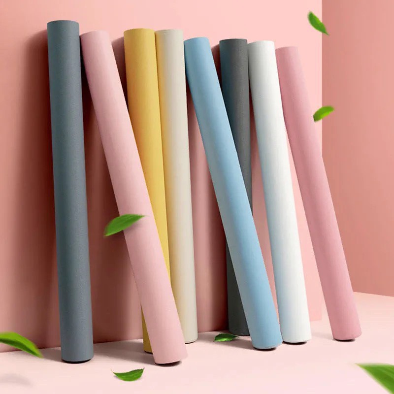 Giấy dán tường sẵn keo một màu (10m x 45cm / cuộn)
