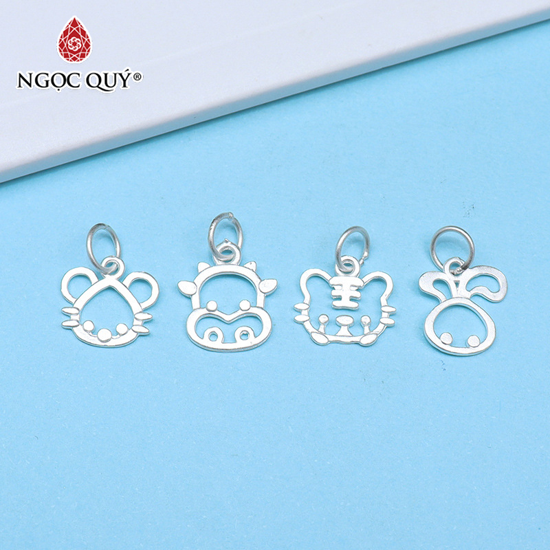 Charm bạc treo 12 con giáp - Ngọc Quý Gemstones