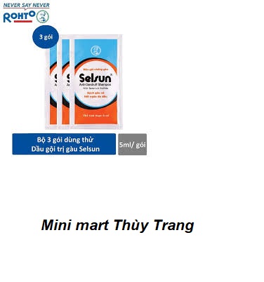 [HCM]Combo 2 gói dầu gội chống gàu Selsun gói 5 ml