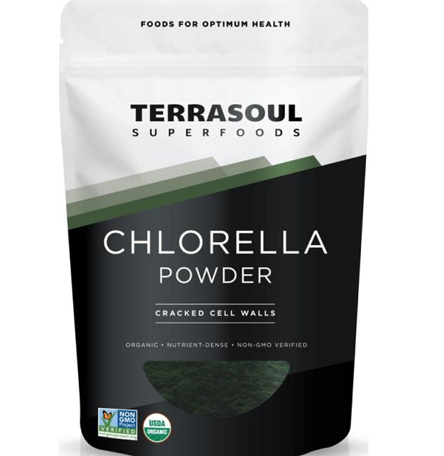 Bột tảo lục Chlorella hữu cơ Terrasoul 170g