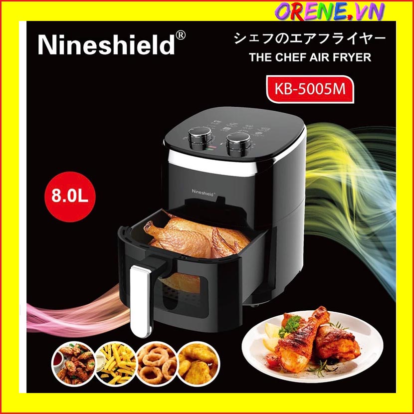 Nồi chiên không dầu Nine Shield 8 lít