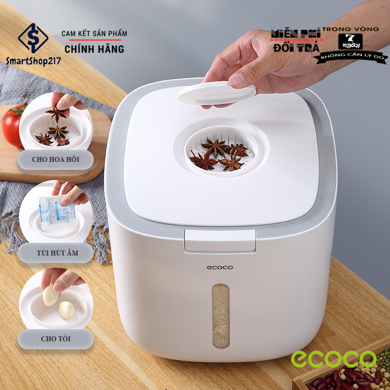 Thùng Đựng Gạo Cao Cấp - Thương Hiệu Nhật Bản ECOCO