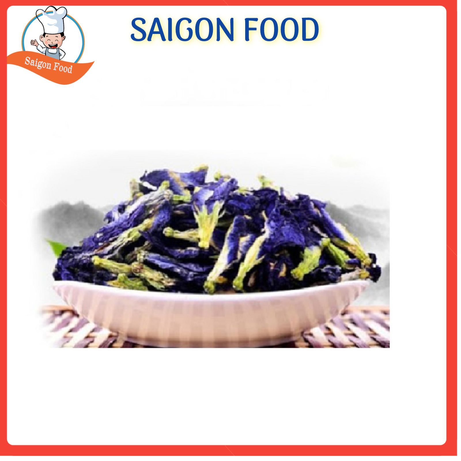 [HCM]Hoa đậu biếc sấy khô nhà trồng - gói 100g- SAIGON FOOD