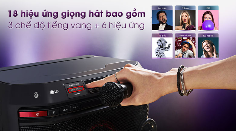 Loa Bluetooth Karaoke LG OL45 220W
