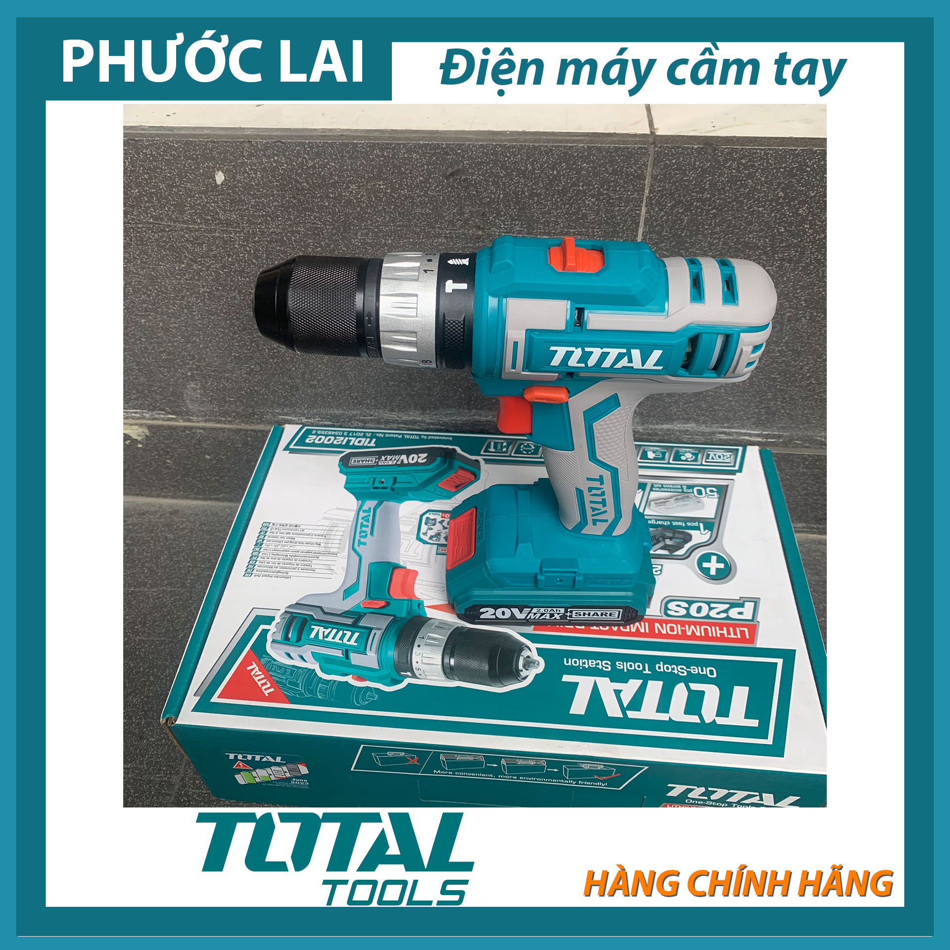 Total Tidli2002 20V Battery-Powered Hammer Drill