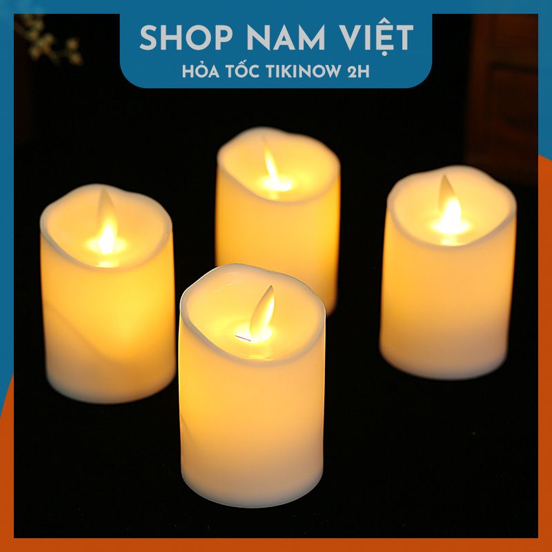Đèn LED Nến Điện Tử Tim Lắc