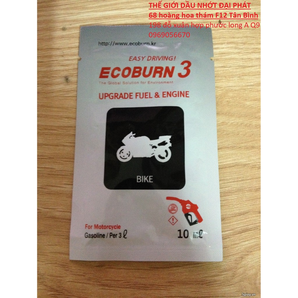 [HCM]ecoburn3 dung dịch carbon xăng vệ sinh kim phun buồng đốt