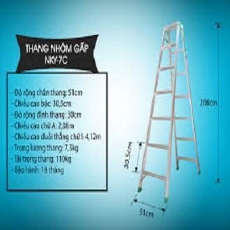 Thang nhôm gấp Nikawa  NKY-7C