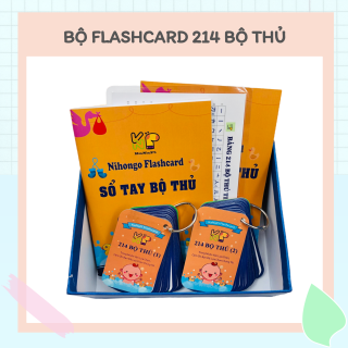 Trọn Bộ Flashcard 214 Bộ Thủ Tiếng Nhật Thẻ flashcard + Sổ tay bộ thủ + Sổ thumbnail