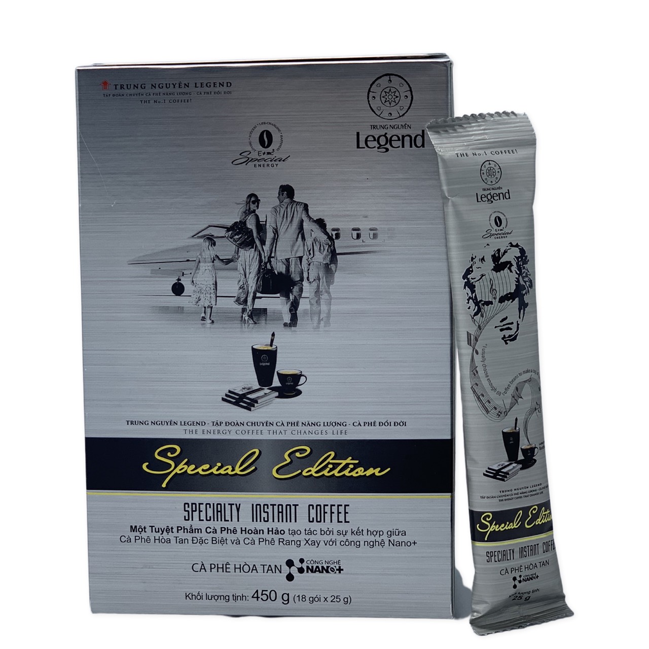 Cà phê hòa tan Trung Nguyên Legend Special Edition hộp giấy 450g( 18 gói x 24gam)