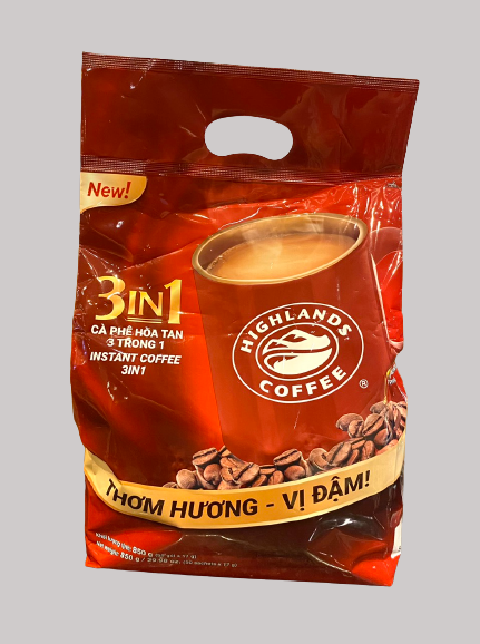 Cà phê hoà tan 3 in 1 Highlands túi 50 gói (17gr)