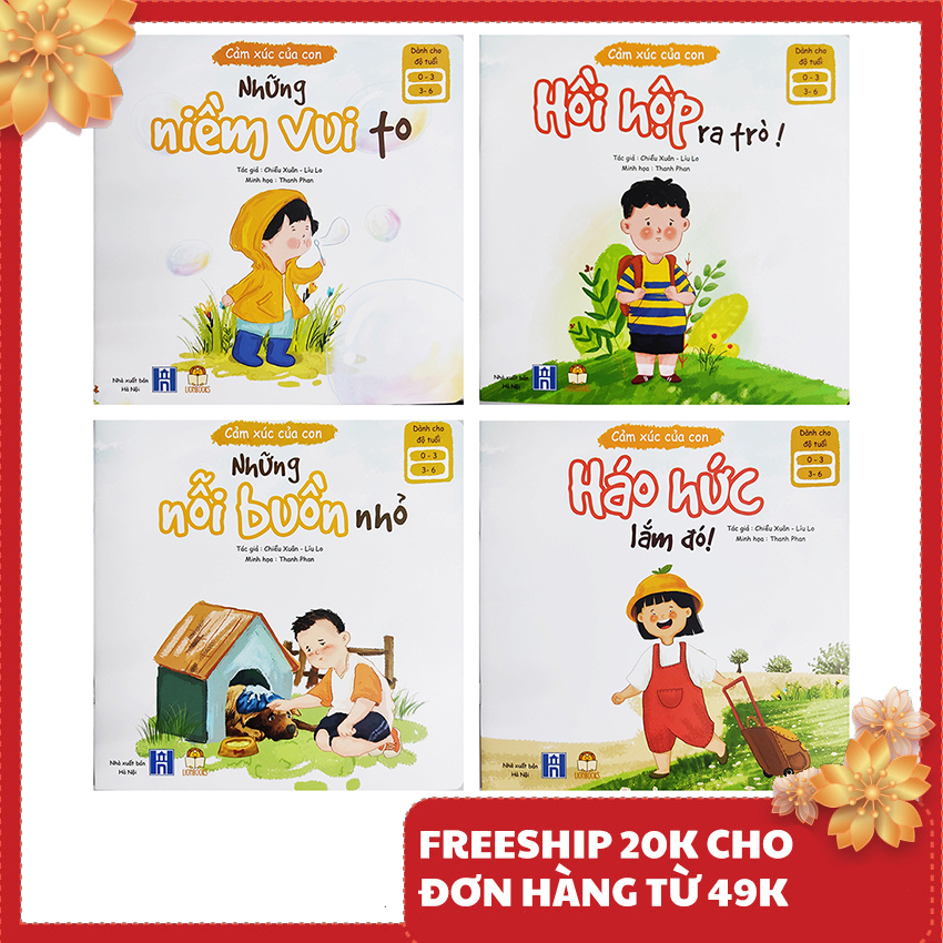 Sách thiếu nhi - Bộ 4 cuốn Cảm Xúc Của Con Lionbooks