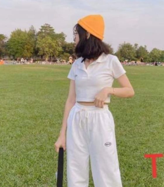 Áo Polo Croptop Cổ Bẻ Thời Trang
