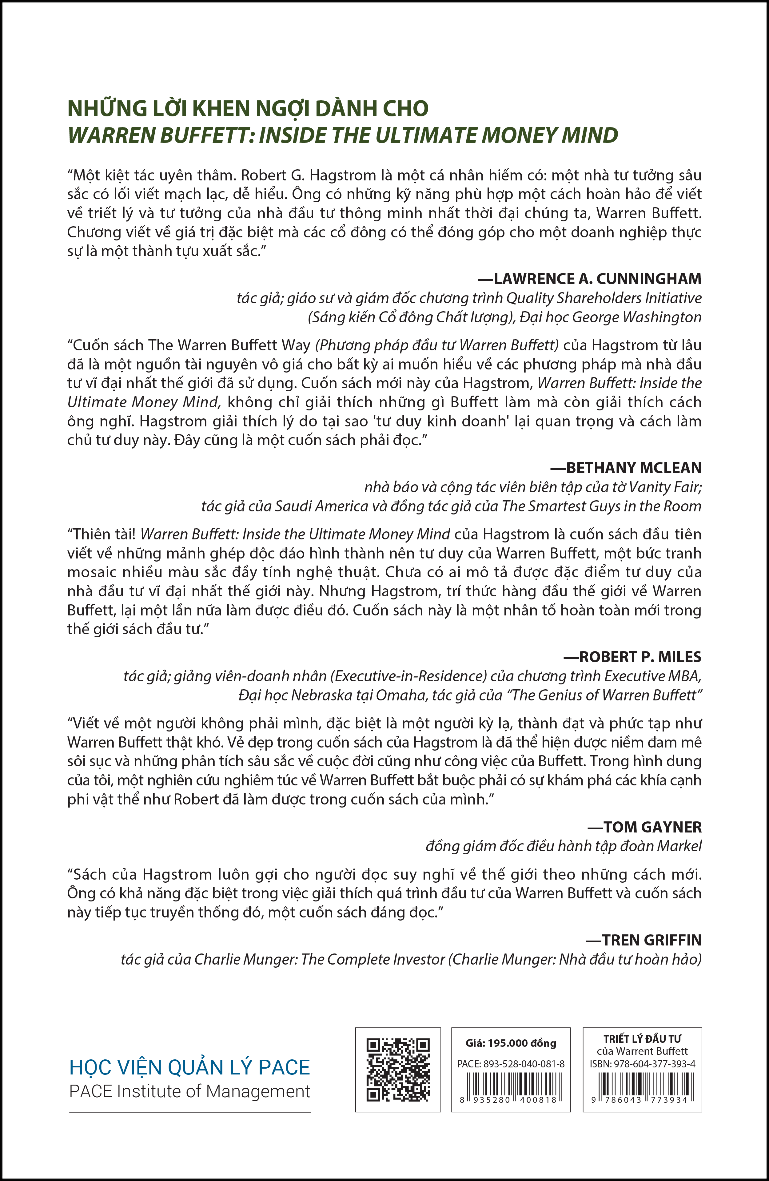 Sách - Triết Lý Đầu Tư Của Warren Buffett (Warren Buffett – Inside the Ultimate Money Mind) - PACE Books