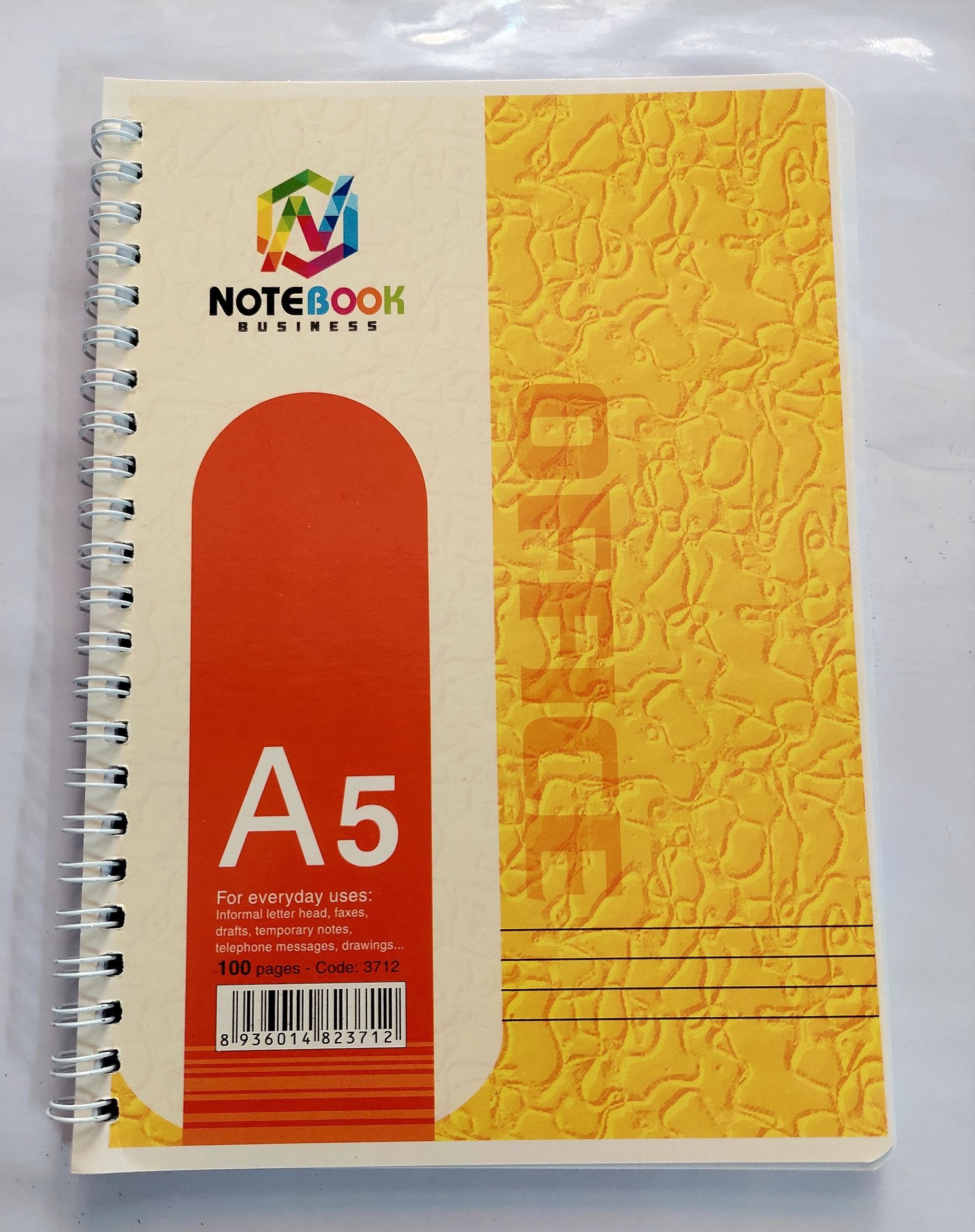 Sổ Lò Xo ghi chú A5 (50T) (giao màu ngẫu nhiên )